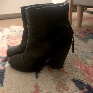 Rag & Bone black Newbury booties - size 36.5